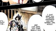 Last conversation of Kanae with Shinobu (Image Source: VIZ)